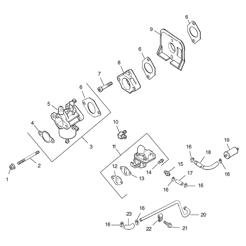 Fuel System Assembly Kohler CH15S-44533