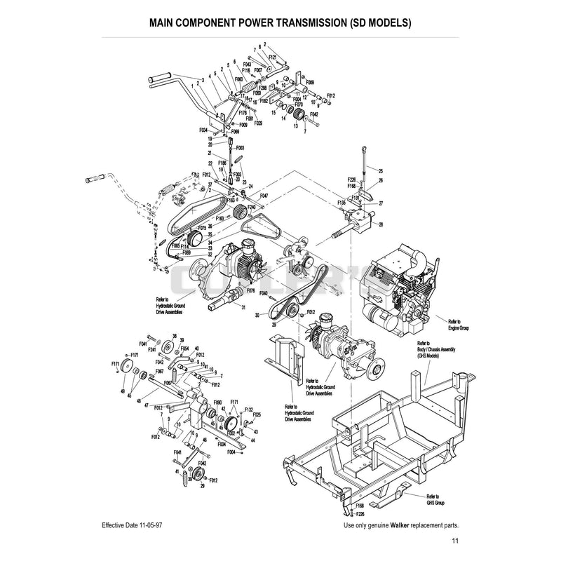 Main Component Power Transmission SD Models