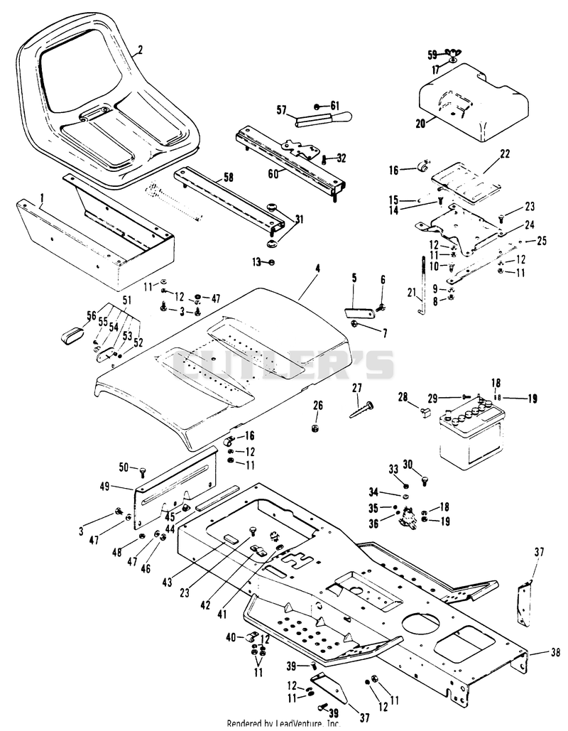 FRAME AND REAR DECK