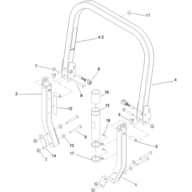 Roll-Over Protection System Assembly No. 116-0232