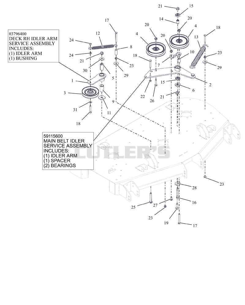 Idlers and Sheaves - 48"