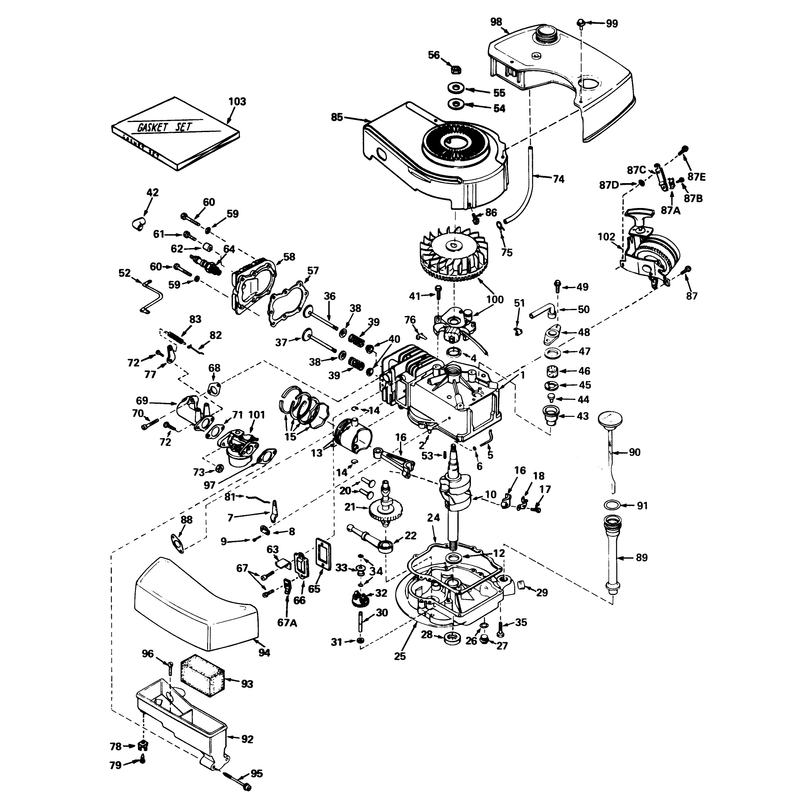 Engine Tecumseh Model No Tnt 120-12003