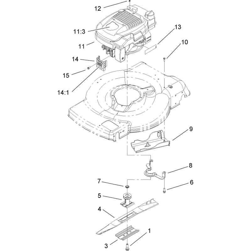 Engine and Blade Assembly