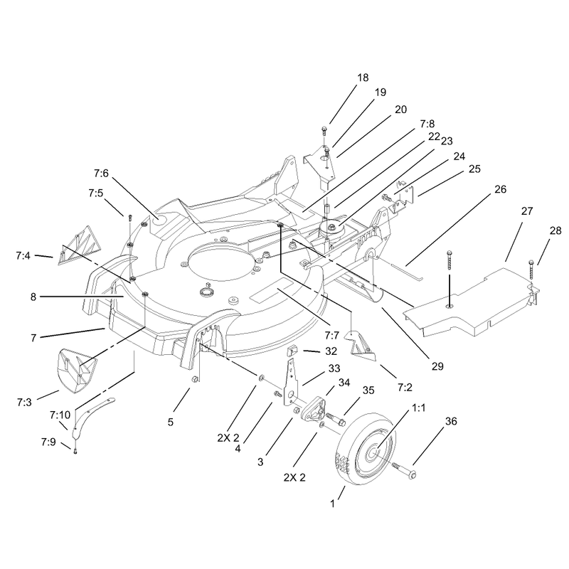 Housing and Wheel Assembly