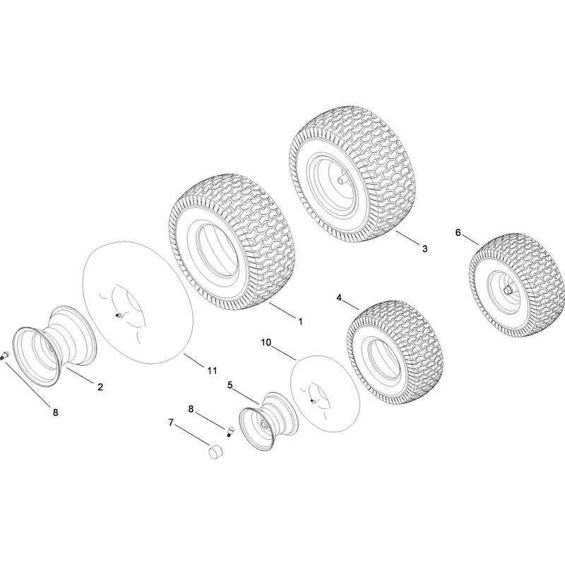 Front and Rear Wheel Assembly