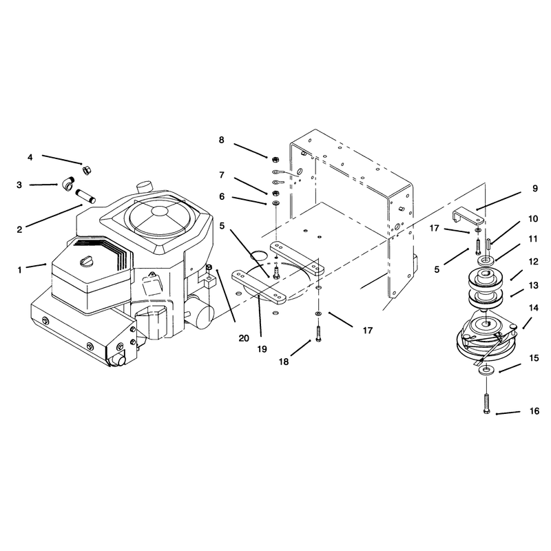 Engine and Clutch Assembly