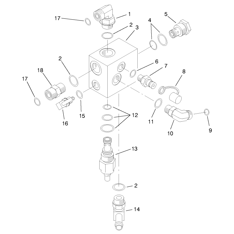 Counterbalance Manifold Assembly No 92-5638