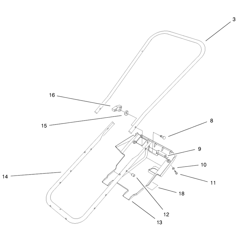 Handel & Lower Shroud Assembly