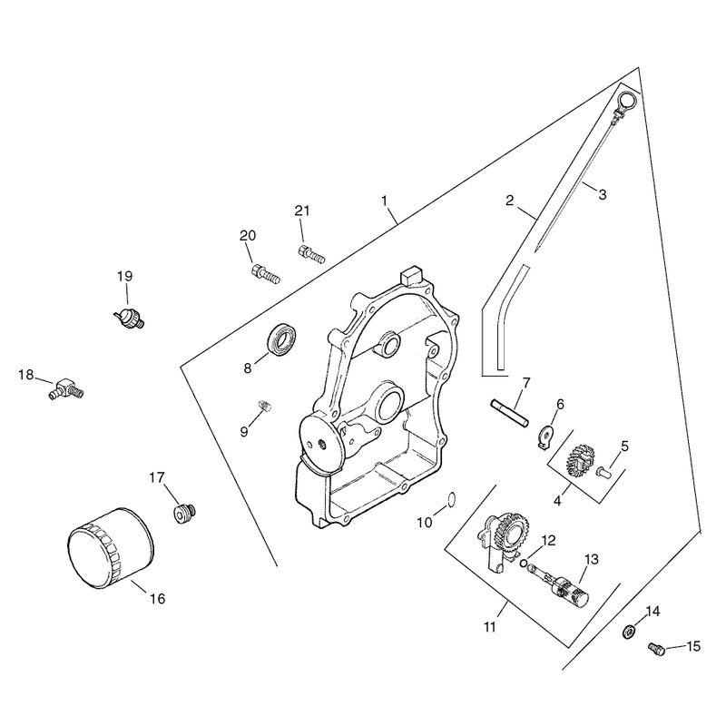 Oil PanLubrication Assembly Kohler CH20S-64667