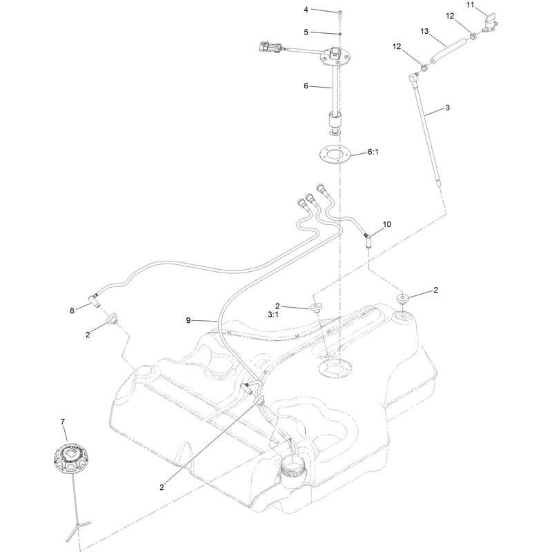 Fuel Tank Assembly No. 126-6494
