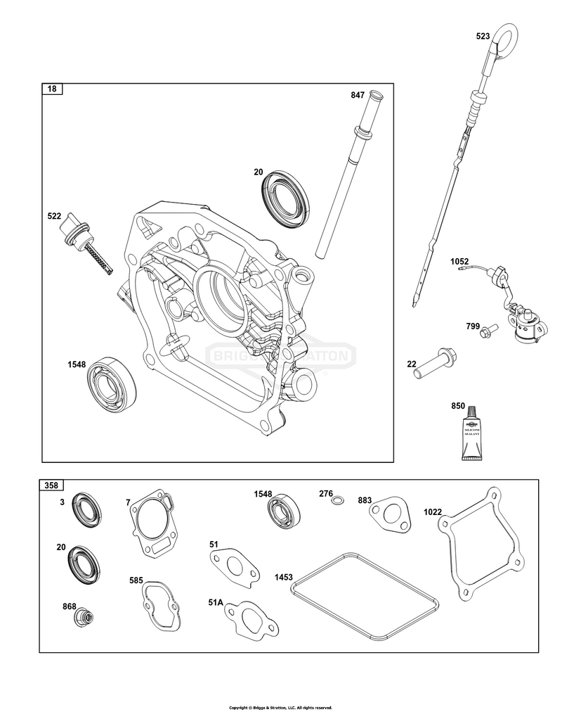 Crankcase Cover/Sump and Lubrication Group