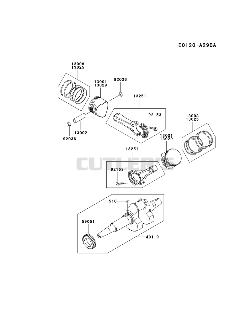 PISTON/CRANKSHAFT