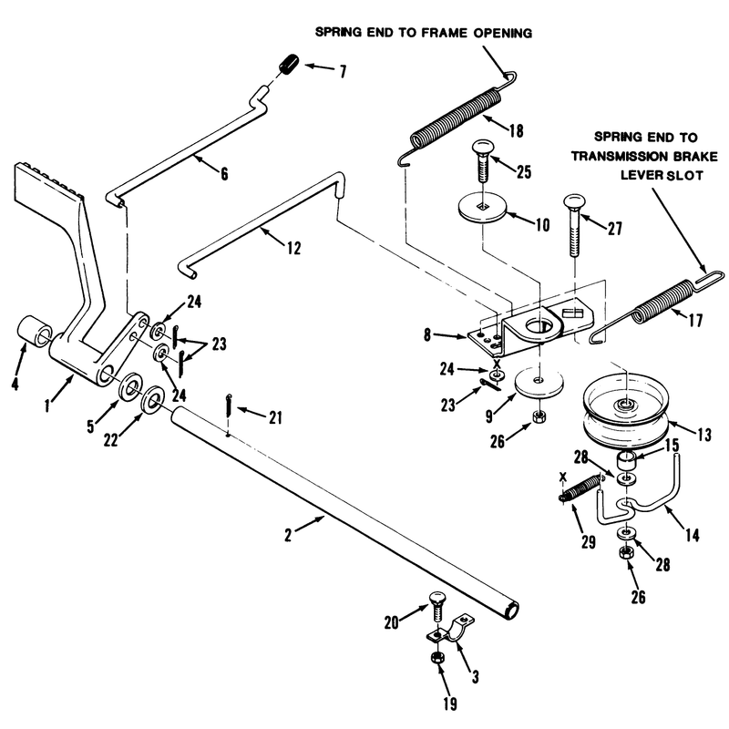 Mechanical Transmission Brake And Clutch Linkage