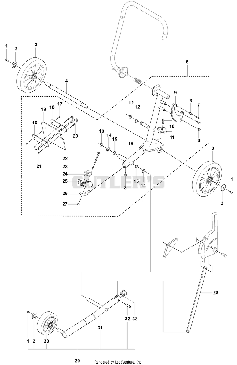 Wheel Assy and Frame