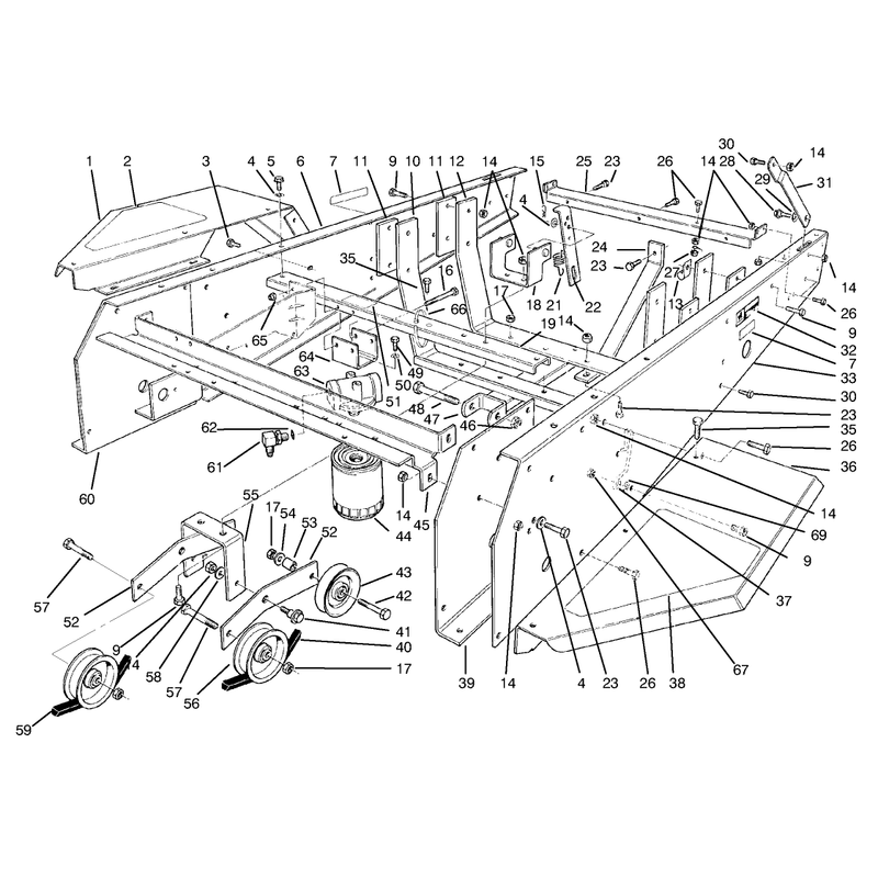 Frame and Jackshaft Assembly