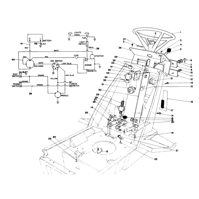 Steering Wheel & Dash Assembly