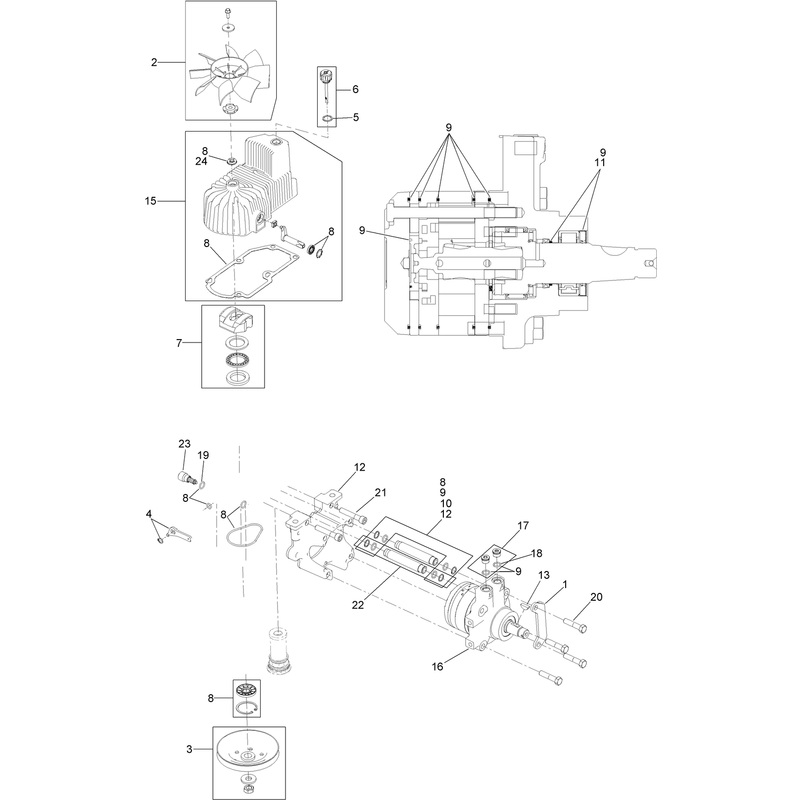 RH Hydro Assembly No. 126-1320