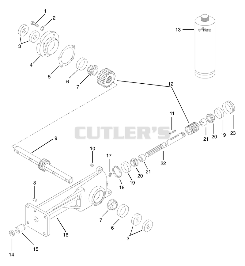 Tiller Gearcase