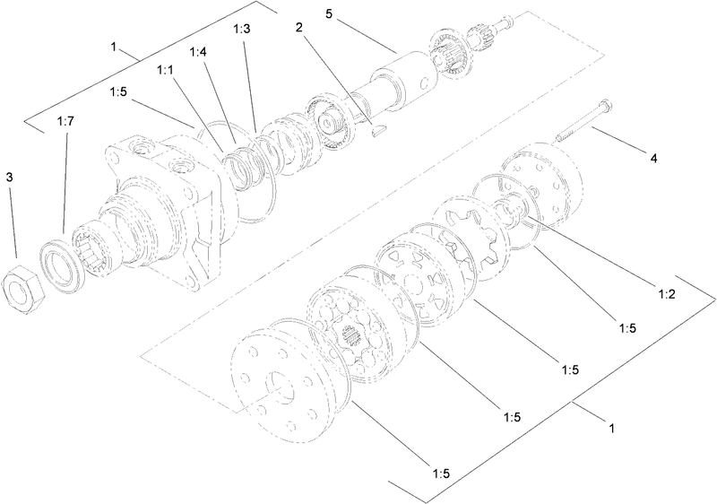 Hydraulic Motor Assembly No 104 1171