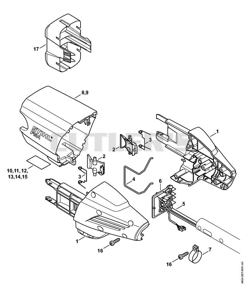 Handle housing, Cover