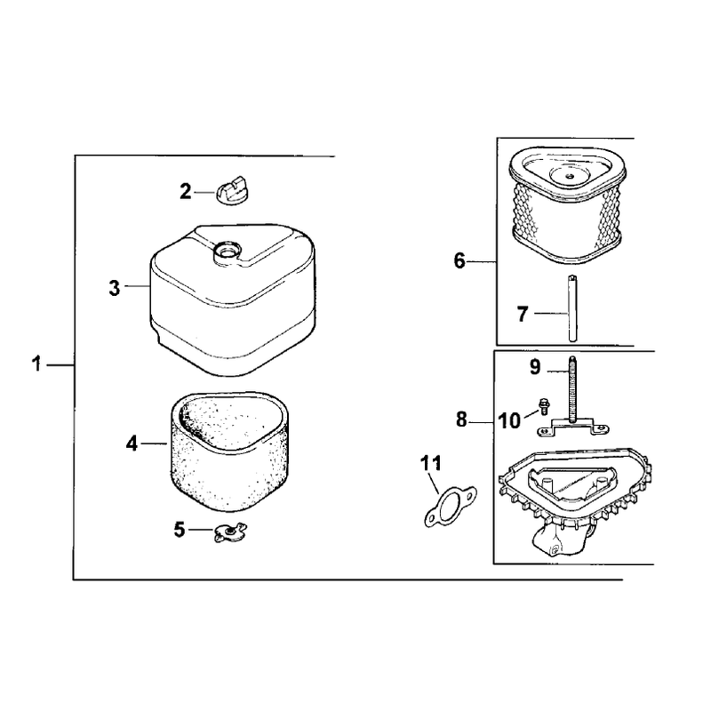Air Cleaner Assembly Kohler CV13T PS 21524