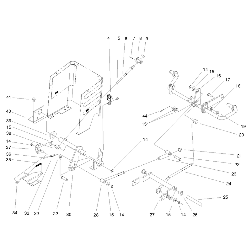 Lift Lever and Hoc Assembly