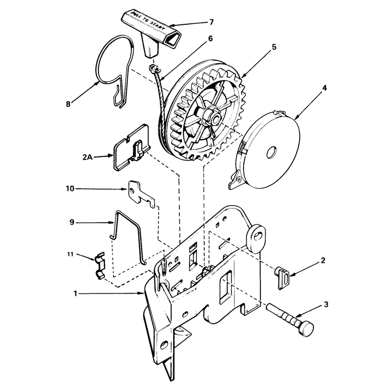 Rewind Starter No 590531