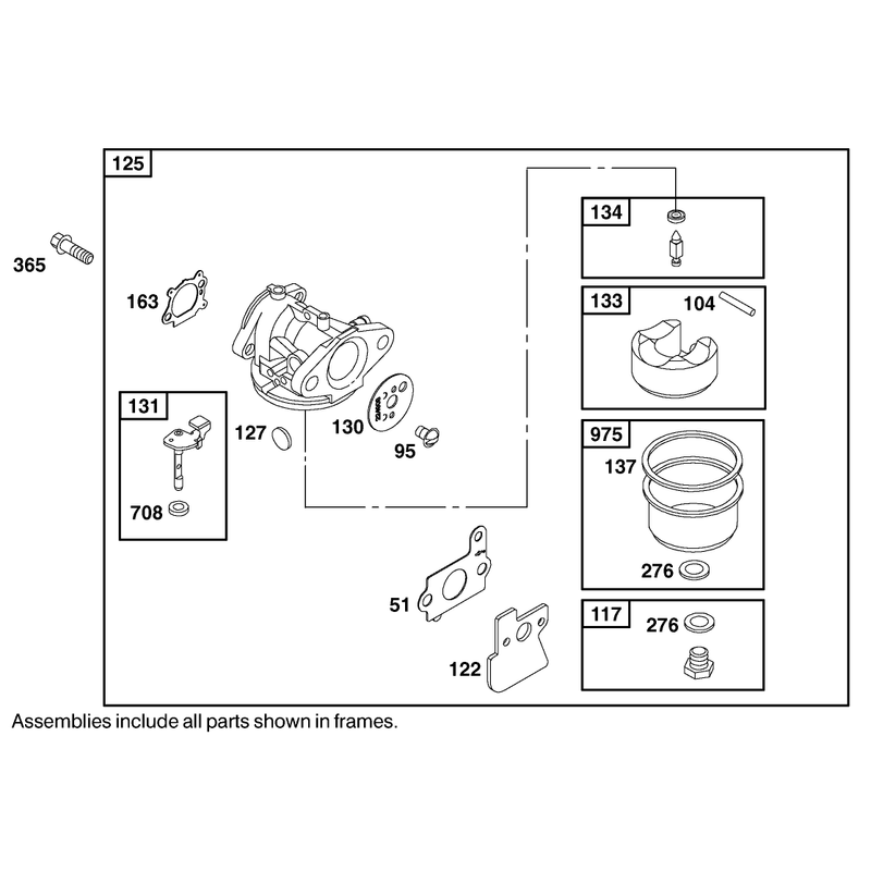 Engine Briggs and Stratton Model 123607-0153-E1