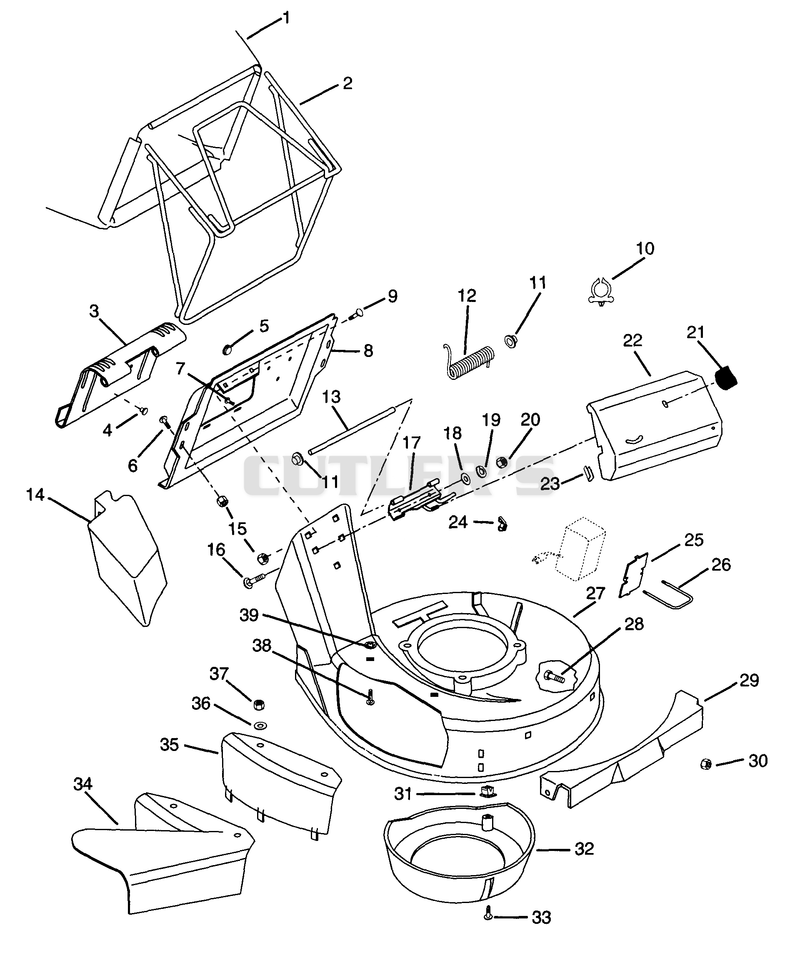 Mower Pan & Bag