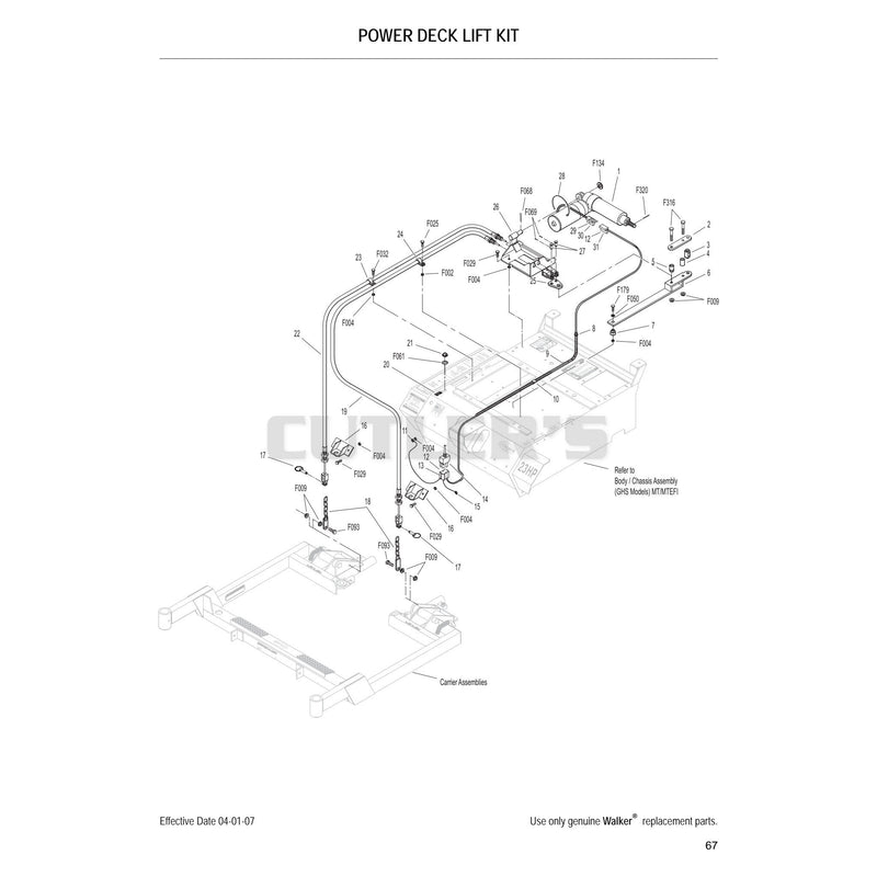 Power Deck Lift Kit