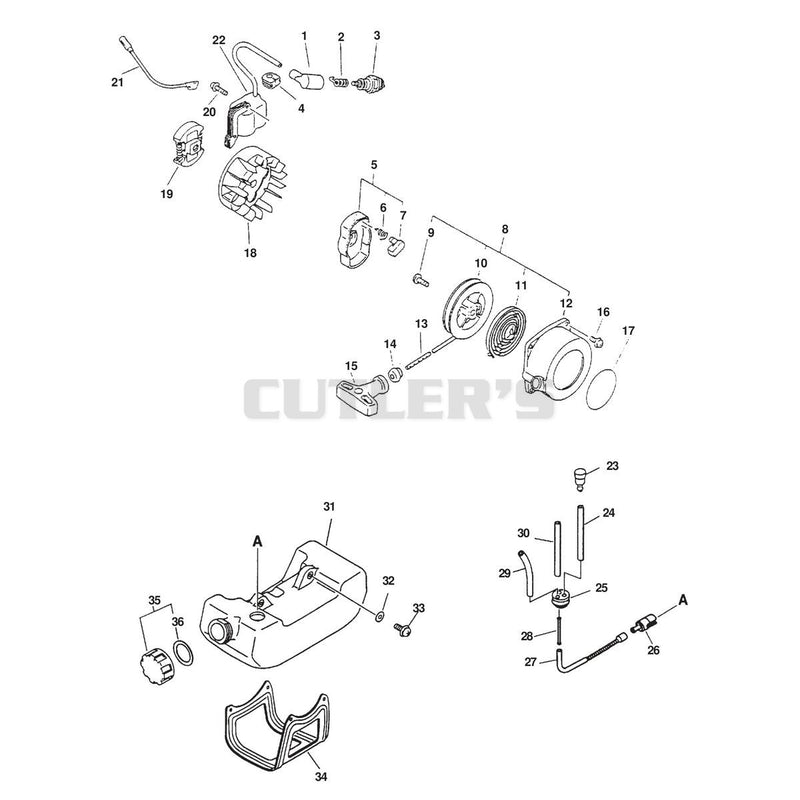 STARTER, IGNITION, CLUTCH, FUEL SYSTEM