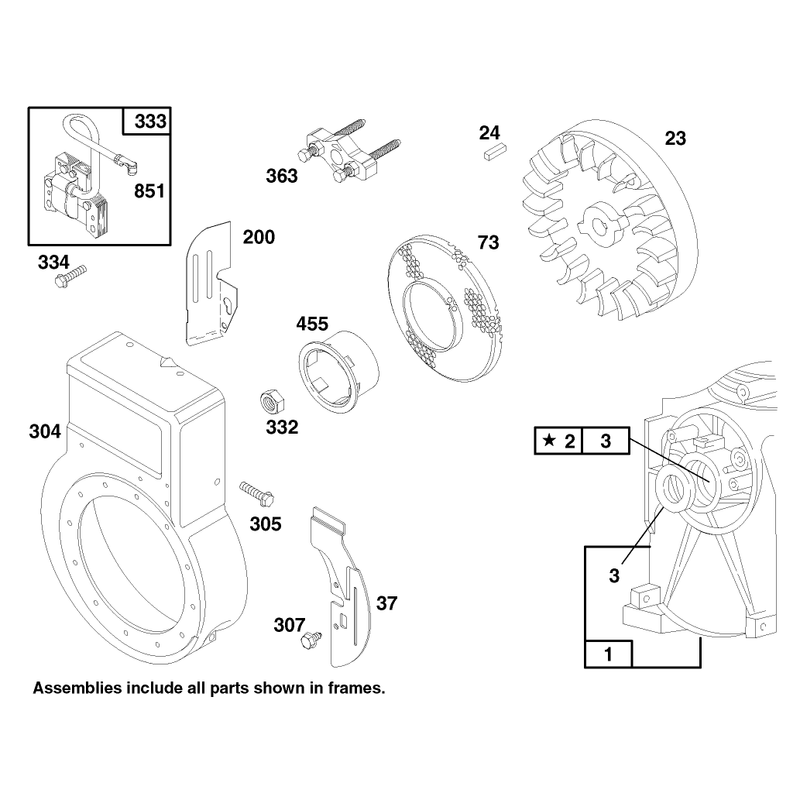 Engine Briggs and Stratton Model 135202-0263-01