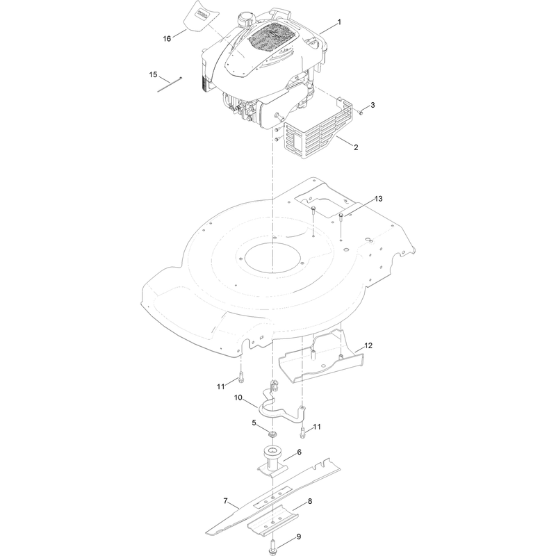 Engine and Blade Assembly