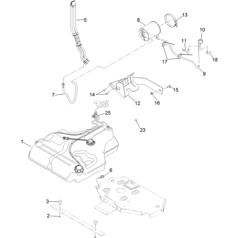 Fuel Tank Mounting Assembly