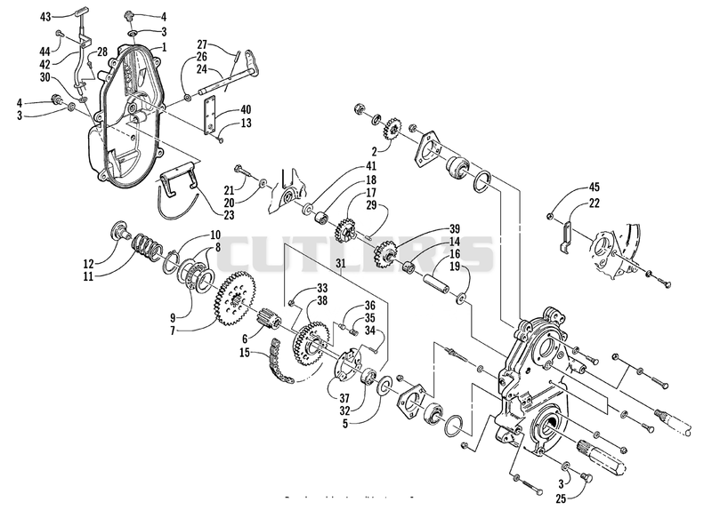 DRIVE/REVERSE DROPCASE ASSEMBLY (Optional) [76521]