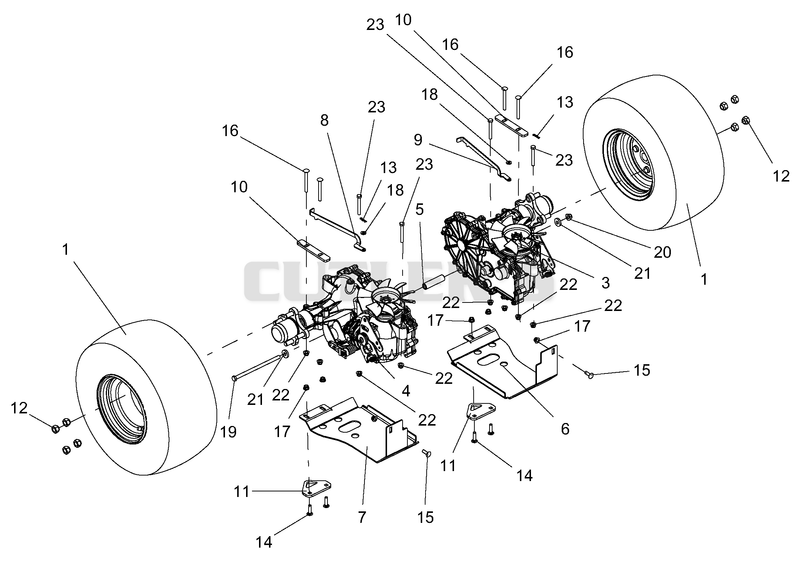 Rear Tire And Transaxle