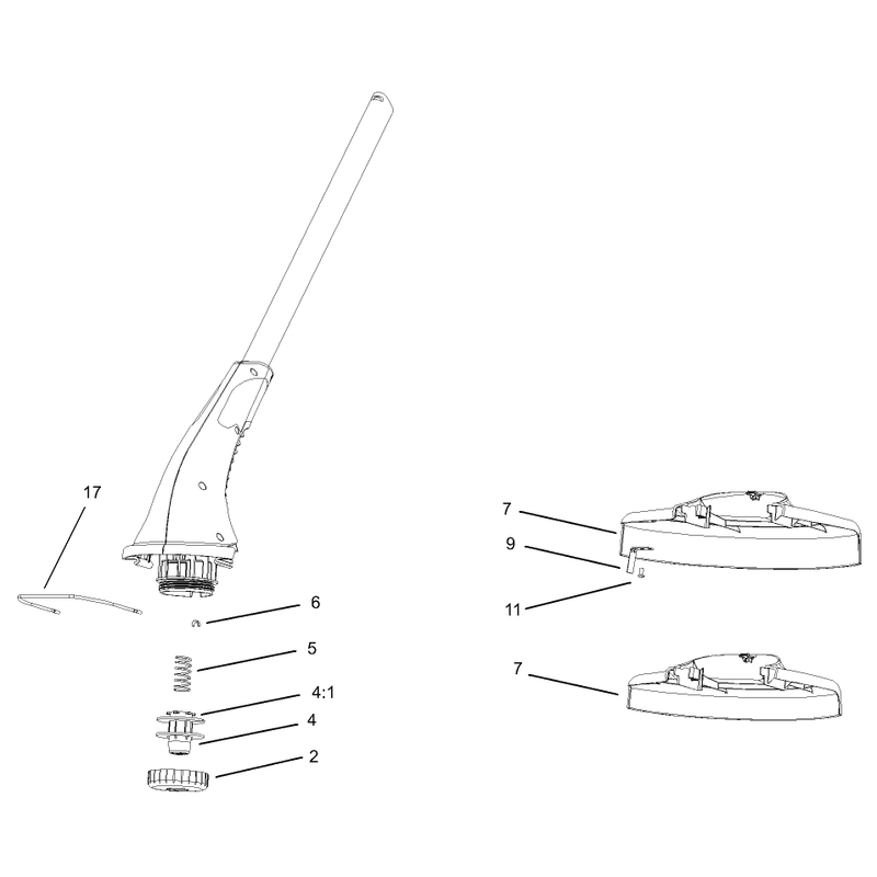 Motor and Cutting Shield Assembly