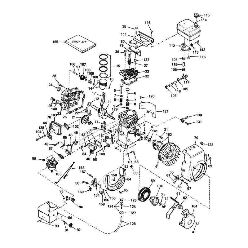 Engine Tecumseh Model Hs40-55513f