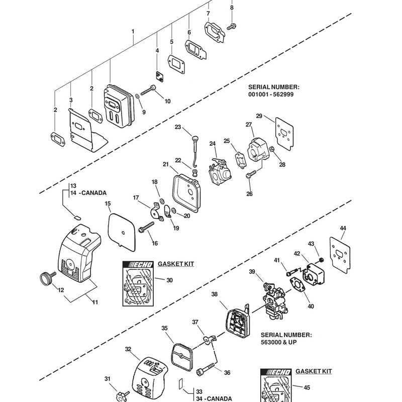 INTAKE, EXHAUST, AIR FILTER