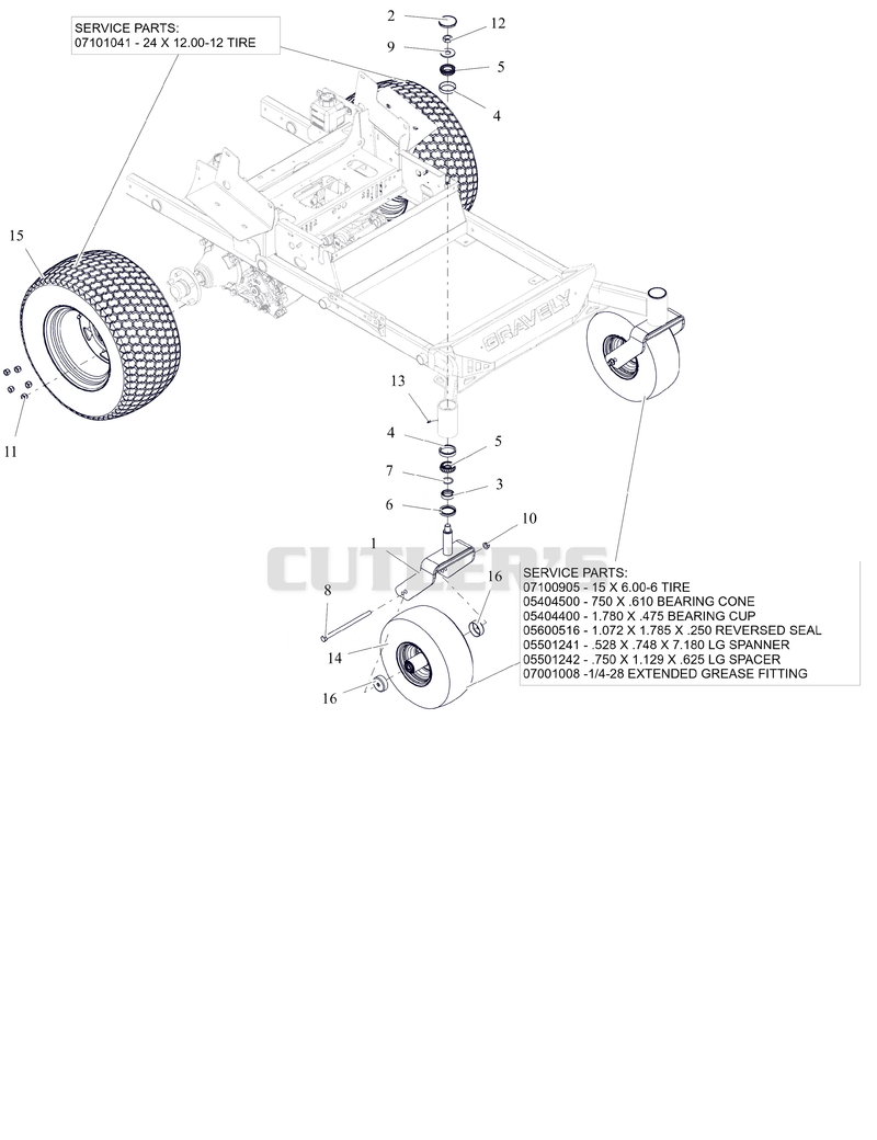 Casters And Tires - 60" 60" Mach One, And 72"