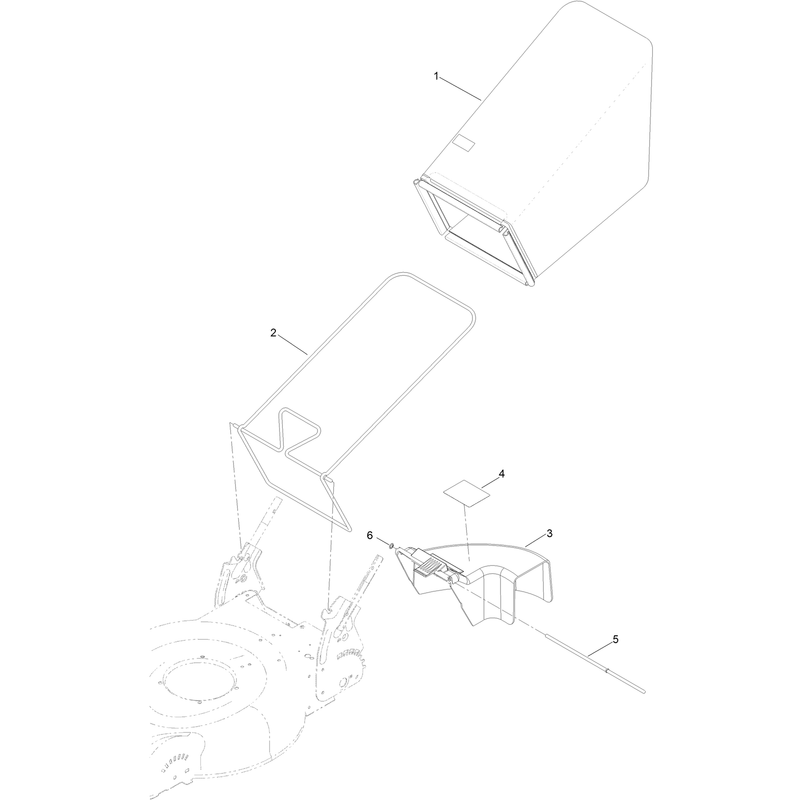 Bag and Rear Deflector Assembly