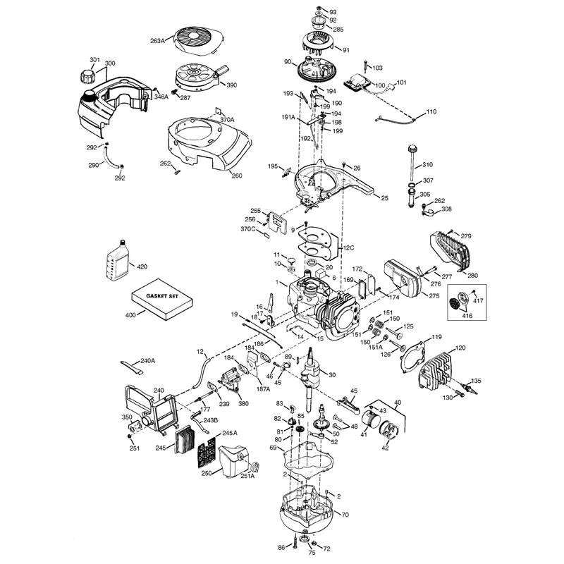 Tecumseh Engine Model Vlv126-502080e Cont