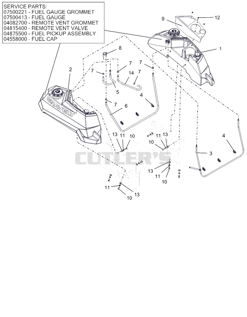 Fuel System - Kohler - Non-CARB