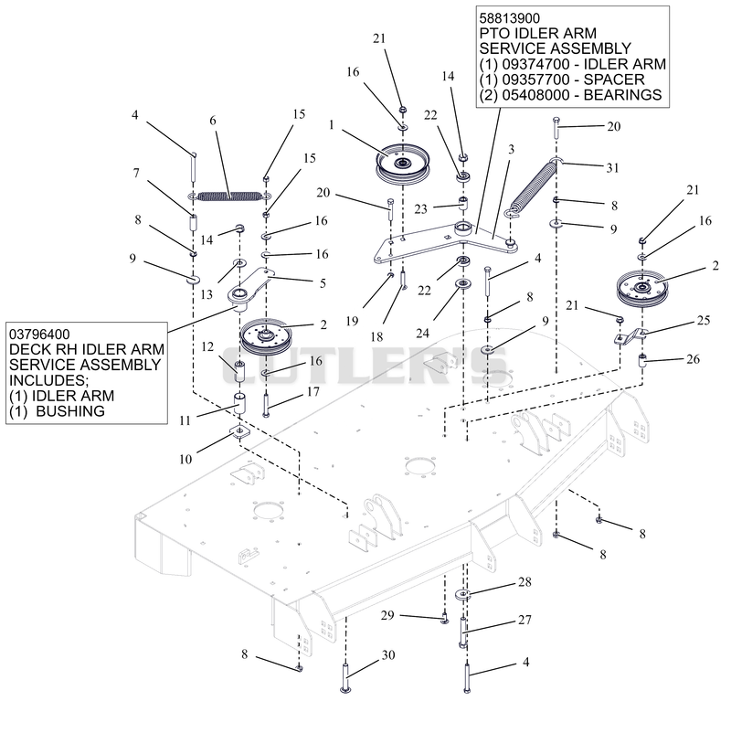Idlers and Sheaves – 52"