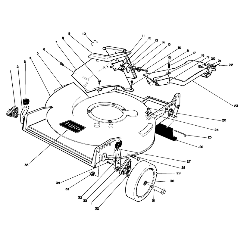 Housing Assembly Used on Units with Serial No 9012542 and Up