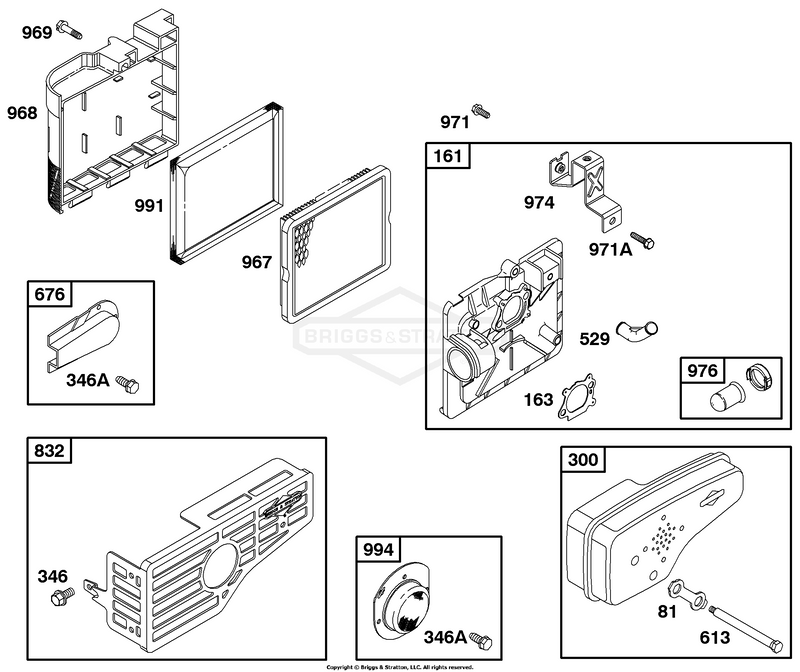 Air Cleaner Grp, Muffler Grp