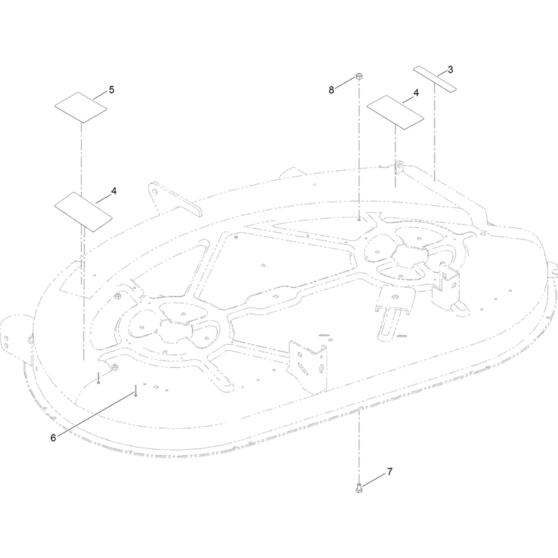 42 Inch Deck Decal Assembly No. 131-3604