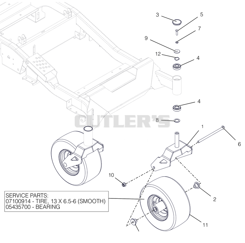 Front Caster Wheels