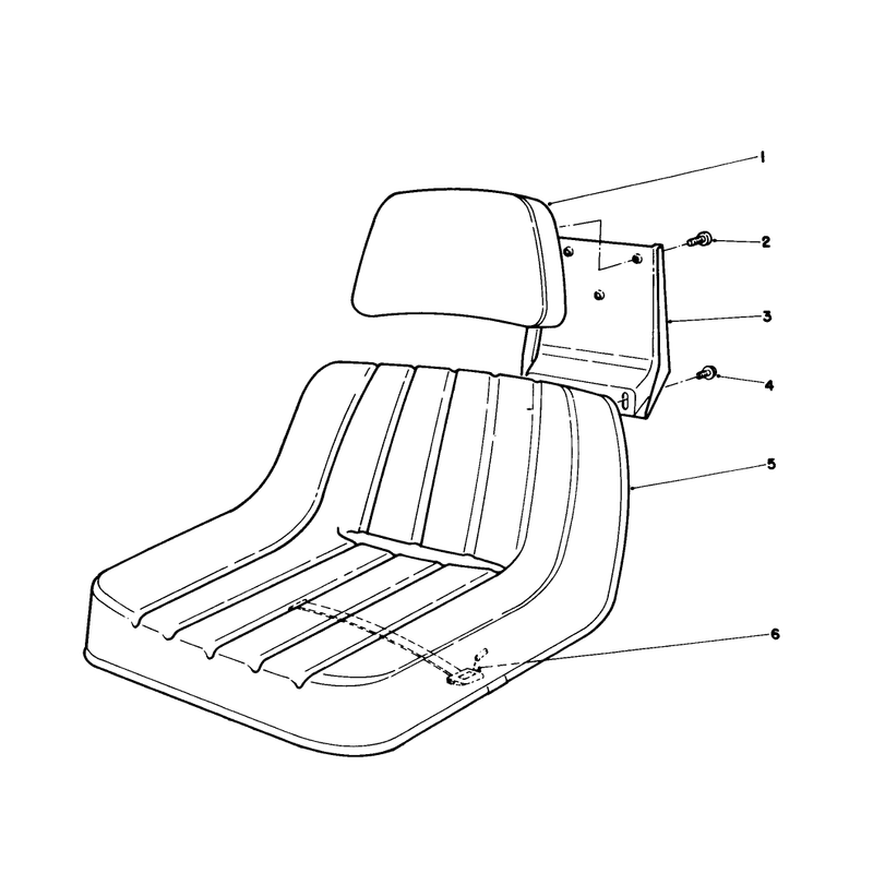 Deluxe Seat Kit No. 68-3800 (optional)