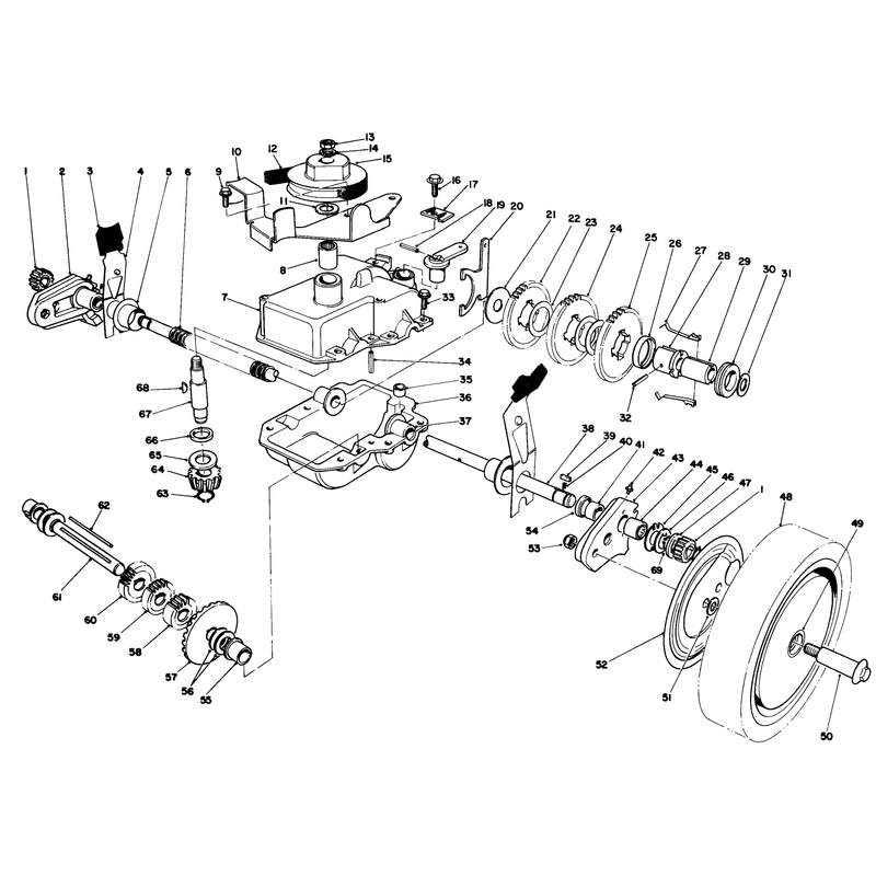 Gear Case Assembly Continuedused on Units with Serial No 7000001 - 7027356